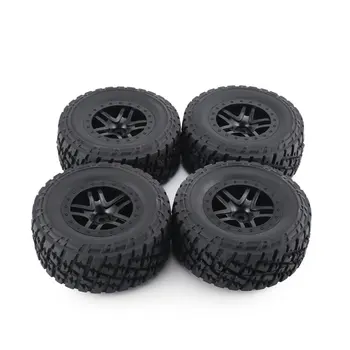4 шт. AUSTAR 110 мм обод резиновые шины комплект колес комплект запасных частей для Traxxas Slash 4X4WD RC4WD HPI HSP Модель гусеничного автомобиля
