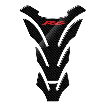 Для Yamaha YZF-R6 R6 Tank Pad Наклейки 3D Carbon Look Motorcycle Tank Pad Protector Stickers