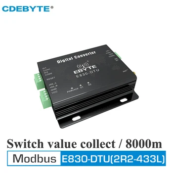 Коммутация сбора данных Беспроводная LoRa 433 МГц Modbus 8 км Передатчик и приемник дальнего действия CDEBYTE E830-DTU (2R2-433L)