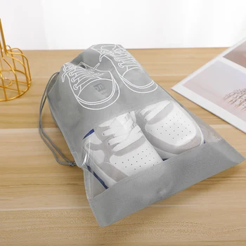 10 шт./лот Сумка для хранения обуви Нетканый дорожный портативный багажник Сумка для шкафа Пыленепроницаемая сумка для хранения Кулиска Классифицированный органайзер