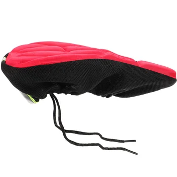 Горный велосипед 3D Толстая губка Универсальный размер силиконовый чехол для подушки (красный) Седло для детского велосипеда