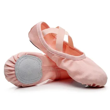 SUN LISA Профессиональная эластичная ткань Мягкая балетная обувь для женщин Леди Дети Сплит Танцевальная обувь Йога Балетки на плоской подошве