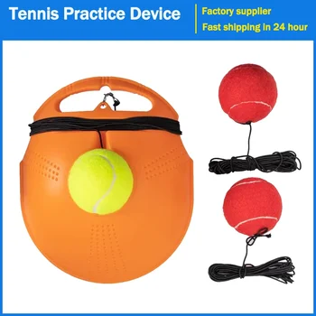  Теннисное тренировочное устройство Мяч отскока с длинной эластичной веревкой База Соло Теннисный тренер Оборудование Сверхмощная