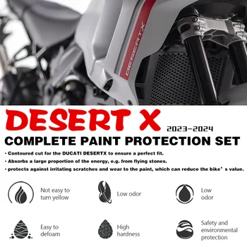 для аксессуаров Ducati Desert X Полный комплект защиты краски Наклейка для защиты кузова DesertX из ТПУ Desert X запчасти 2023–2024