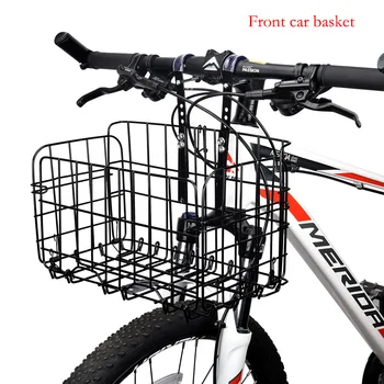 BicycleAccessories Велосипедная корзина Складная корзина для горного велосипеда Велосипедная корзина Передняя и задняя подвесная толстая боковая корзина для прицепа