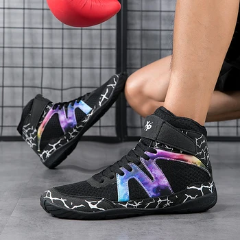Новая профессиональная боксерская обувь Мужская роскошная спортивная обувь для борьбы Мужская большая 46 Высококачественная борцовская обувь