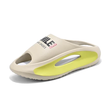 2023 Летние оригинальные пляжные тапочки на открытом воздухе Сандалии Пенопластовые горки Мужчины Женщины Черные тапочки на платформе Обувь для бегунов Воздушная обувь для мальчиков