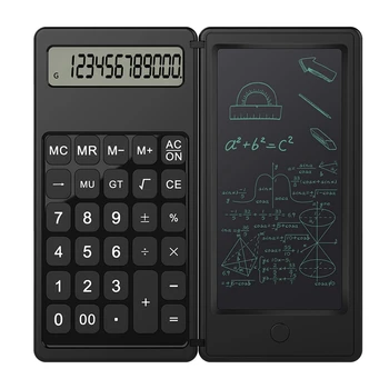 Калькулятор Блокнот для рукописного ввода Умный мини-заметка Офисный специальный калькулятор Портативные школьные бизнес-принадлежности Прочный черный