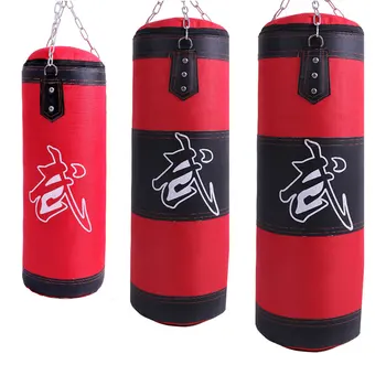 Боксерская сумка Незаполненная боксерская подвесная боксерская груша MMA Fight Karate Фитнес Punch Sand Bag Kicking Muay Thai Bag Set