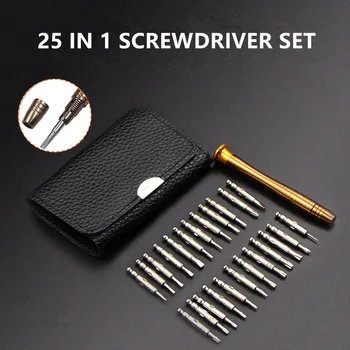 Mini Precision Screwdriver Set 25 в 1 Электронная отвертка Torx Открытие Инструменты для ремонта Набор инструментов для iPhone Камера Часы Планшет ПК