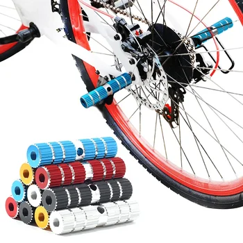 1 пара велосипедных педалей ось подставка для ног колышки противоскользящие алюминиевый сплав BMX Горная дорога Велоспорт Велосипед Передний задний цоколь Педаль