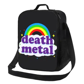  Custom Rock Music Death Metal Lunch Bag Женский холодильник Термоизолированный ланч-бокс для студенческой школы