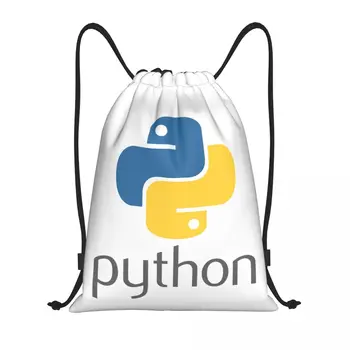 программист Python Символ Кулиска Рюкзак Спортивная спортивная спортивная сумка для мужчин и женщин Компьютерный разработчик Программирование Кодер Обучение Мешок