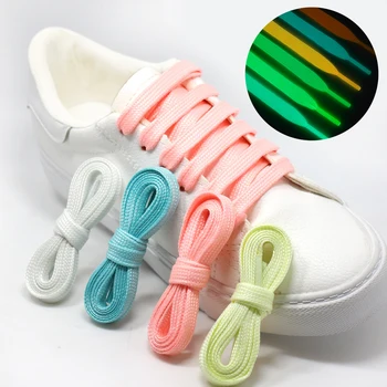 Светящиеся шнурки Светящиеся флуоресцентные шнурки для кроссовок Светящиеся в темноте кроссовки Кроссовки Плоские шнурки