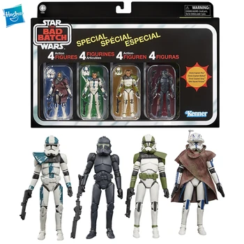 [В наличии] Hasbro Star Wars: Винтажная коллекция The Bad Batch Special 4-Pack 3,75-дюймовые фигурки Коллекционные модели игрушек