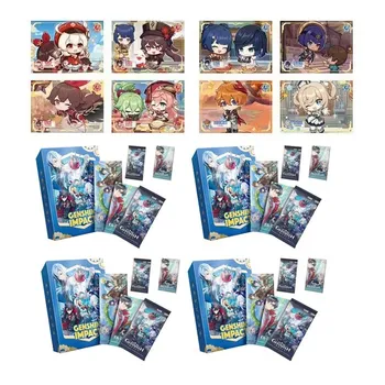 Genshin Impact Коллекция Карты Бустер Коробка Редкие Аниме Игральные Игровые Карты