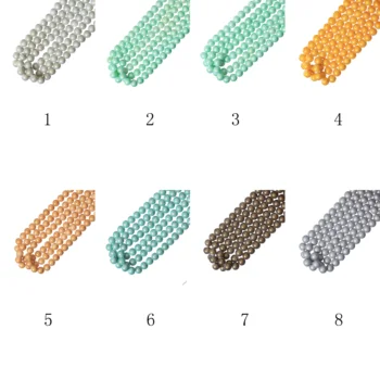  240 шт. 10 мм перламутровые стеклянные бусины для DIY-браслета Изготовление браслета 8 видов цветов можно выбрать