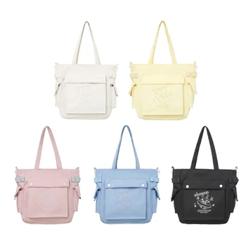 2023 Новая сумка через плечо в японском стиле для женщин Универсальная сумка через плечо Мультяшная сумка Сумка с верхней ручкой