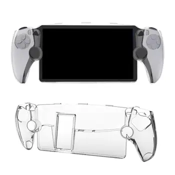  для Playstation Portal Чехол с Holde Для PlayStation Прозрачный чехол с полной защитой от падений Пыленепроницаемый удобный чехол