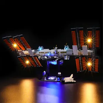 Hprosper Светодиодный светильник для идей 21321 Декоративная лампа Международной космической станции с батарейным отсеком (не включает строительный блок Lego)