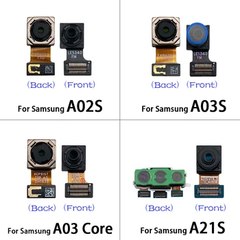 Оригинальная задняя камера для Samsung A02 A02S A03 Core A03S A12 A21 A21S Маленькая передняя камера Большая задняя задняя основная камера Гибкий кабель