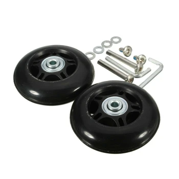 1 комплект багажных колес чемодан ролик для ремонта сверхмощных колес замена колес тележки ролики для багажной коробки чемодан