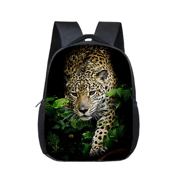 Симпатичный леопардовый принт Дошкольная сумка для студента Детская школьная сумка Детский сад Детский детский рюкзак Маленькие детские книжные сумки