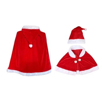 Маскарадные костюмы Реквизит Рождественский косплей Санта-Клаус Костюм Аксессуары для взрослых Дети