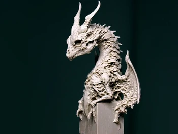Специальное предложение литая под давлением смола 12 мм высокий деревянный dagu dragon модель ручной работы бесплатная доставка