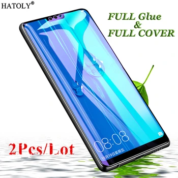 2Pcs Huawei Y9 2019 Закаленное стекло для Huawei Y9 2019 Пленка 9H HD Full Glue Full Cover Защитная пленка для экрана Huawei Y9 2019