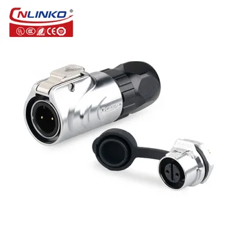 CNLINKO двухконтактный разъем для крепления на переборке водонепроницаемый 2-контактный круглый разъем питания M12