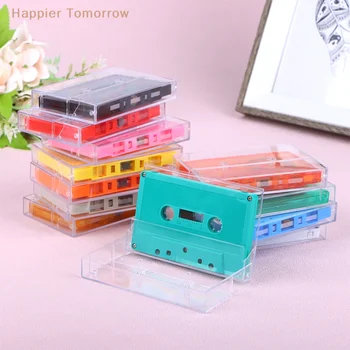 1 комплект стандартный кассетный цветной пустой магнитофон с 45-минутной магнитной аудиолентой Прозрачная коробка для записи речи