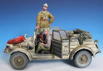 1/35 модельный комплект смолы экипаж D.A.K. Kubelwagen