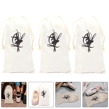 4pcs Сумка для переноски танцевальной обуви Износостойкая сумка для танцевальной обуви Сумка для балетной обуви с защитой от царапин