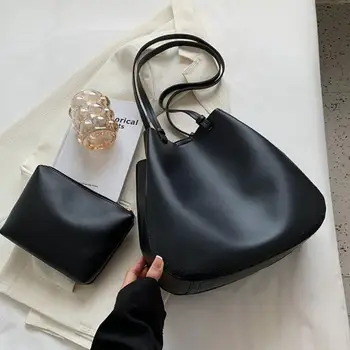 Высококачественная женская сумка через плечо Дамская сумка большой емкости Сумки для покупок Модные повседневные сумки Totebag для женщин