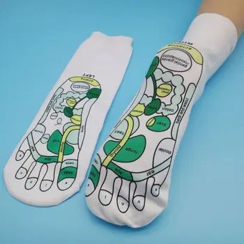 Хлопок Полиэстер Полная английская иллюстрация Физиотерапия Массаж ног Точечные носки Точечные носки Ножные рефлексологические носки