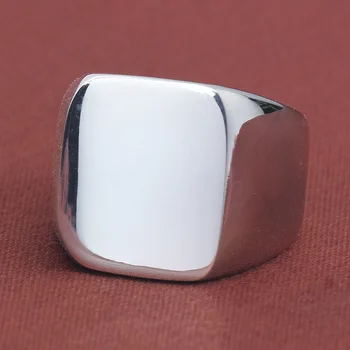 Мужское кольцо Винтаж Простое гладкое 19MM304 Кольцо из нержавеющей стали Титановая сталь