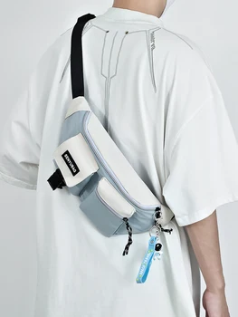 Сумка-мессенджер, модный бренд, корейская нагрудная сумка, сумка через плечо, маленькая сумка, новый спортивный мужской карман для мобильного телефона