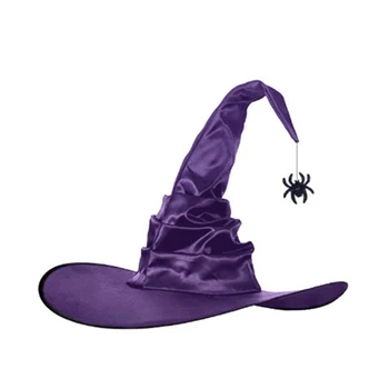 2 шт. Шляпы ведьм Аксессуар для костюма на Хэллоуин для украшения вечеринки на Хэллоуин Шляпа с элегантной подвеской для маскарада H9ED