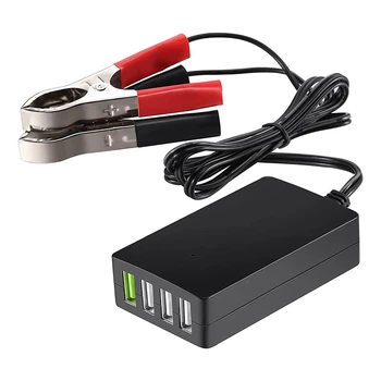 Портативное зарядное устройство постоянного тока USB-зарядное устройство с зажимом для аккумулятора для других смартфонов и планшетов