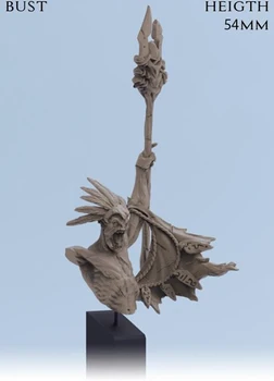 Новый В разобранном виде 1/10 высотой 54 мм древняя женщина-воин с бюстом копья (БЕЗ БАЗЫ) Смоляная фигурка Неокрашенная модель Набор