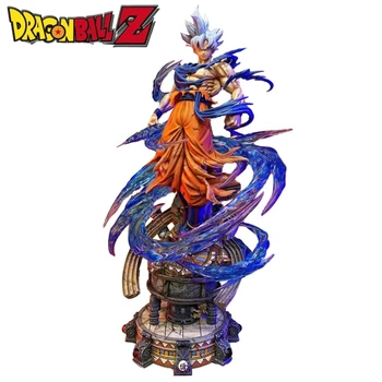 Yunqi Создать студию ПВХ Gk Dragon Ball Z Son Goku Ultra Instinct Статуя 50 см Dbz Аниме Модель Коллекция фигурок Подарки Игрушки