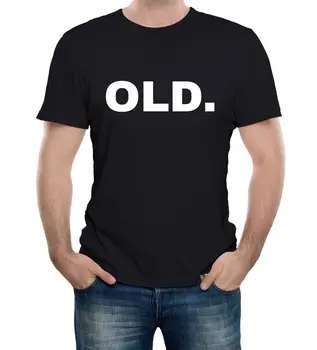 Мужская СТАРОСТЬ Смешная футболка Подарок на день рождения Старый Средний Возраст Шутка Слоган