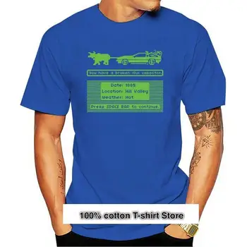 Новая футболка Delorean Trail Funny Men 2021 Arrival Tshirt Printing Tees Круглый вырез День отца Хлопковая ткань Футболка с коротким рукавом