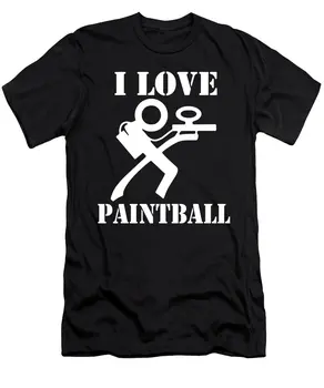 Я люблю пейнтбольную футболку
