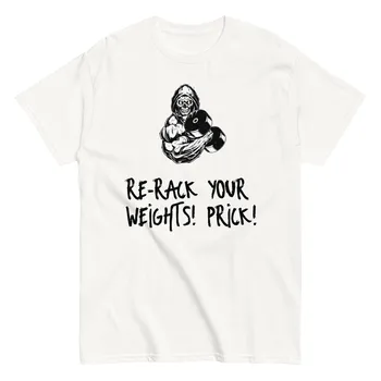 Death Grip Fitness Rerack Your Weights Мужская классическая футболка