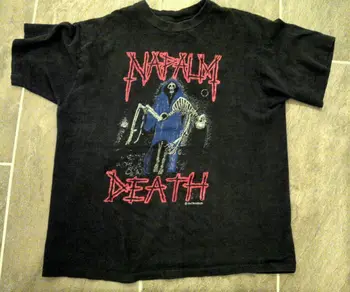 Ремейк 2-сторонняя футболка с напалмовой смертью хэви-метал группа TE4464