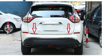 Для Nissan Murano 2015-2019 нержавеющая сталь Обшивка двери багажника декоративная планка защита от царапин автомобильные аксессуары