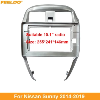 FEELDO Автомобильная стерео радио облицовка рамка адаптер для Nissan Sunny 10,1 