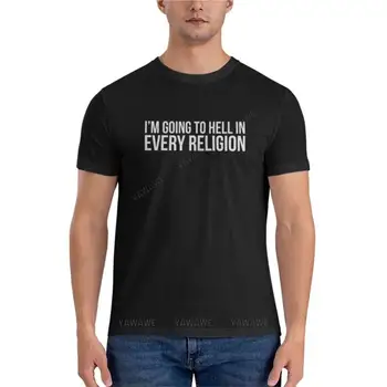 Круто Я Иду В Ад В Каждой Религии Атеизм Факты Рубашка Классическая футболка Футболки на заказ Создайте свою собственную футболку для мальчика